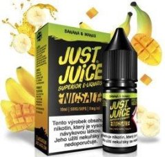 LIQUID JUST JUICE SALT BANANA & MANGO 10ML - 11MG