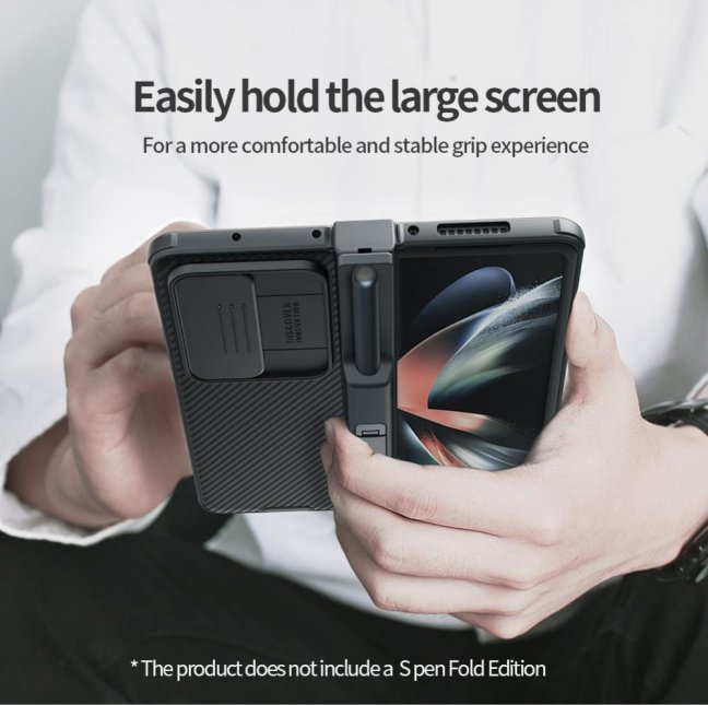 Nillkin CamShield PRO Slot+Stand Zadní Kryt pro Samsung Galaxy Z Fold 4 5G Black