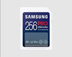 Samsung paměťová karta 256GB PRO ULTIMATE SDXC CL10 U3 V30 (č/z: až 200/130MB/s)