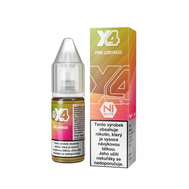 X4 Bar Juice Salt - E-liquid - Pink Lemonade (Růžová limonáda) - 20mg