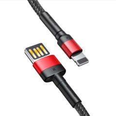 Baseus CALKLF-G91 Cafule Kabel USB to Lightning Double Sided 2.4A 1m Red/Black