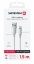 DATOVÝ KABEL SWISSTEN TEXTILE II USB / LIGHTNING 1,5 M BÍLÝ