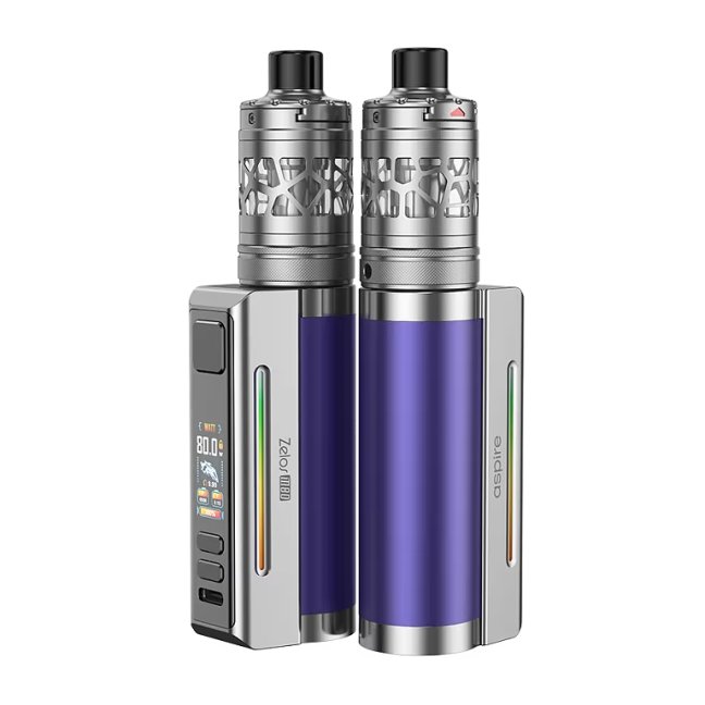 Aspire Zelos M80 Full Kit Purple & Silver