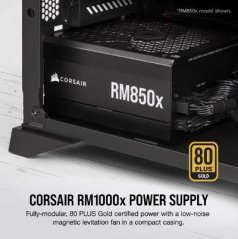 Corsair PC zdroj 1000W RM1000x modulární ATX 80+ Gold 135mm ventilátor RMx series