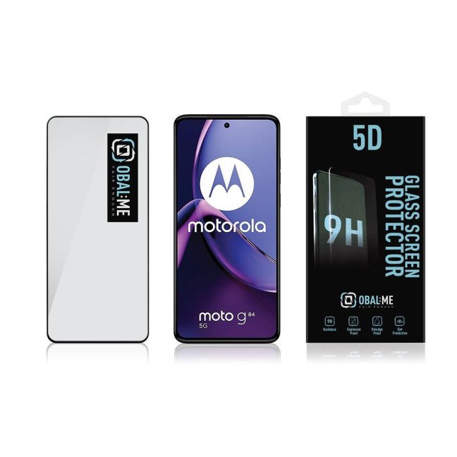 OBAL:ME 5D Tvrzené Sklo pro Motorola G84 Black