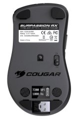 COUGAR herní myš bezdrátová SURPASSION RX 2.4GHz čip PMW3330 72000dpi RGB LED screen