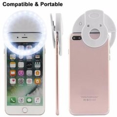 Kruhové světlo na mobilní telefon, kabel microUSB