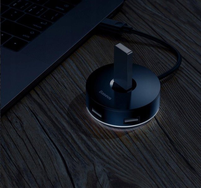 Baseus adaptér HUB Macbook USB 3.0 na 1x USB 3.0 + 3x USB 2.0 + microUSB