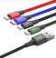 Baseus CA1T4-A01 Fast 4in1 Kabel 2x Lightning, USB-C, MicroUSB 3.5A 1.2m Black