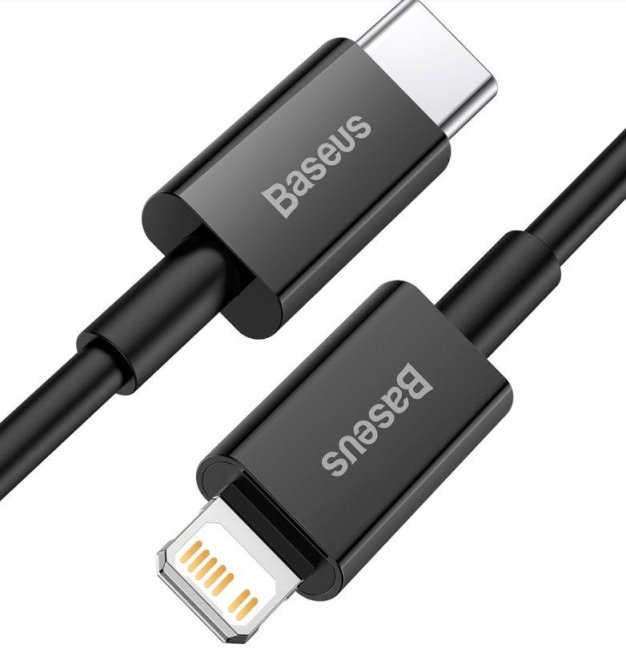 Baseus CATLYS-C01 Superior Fast Charging Datový Kabel USB-C to Lightning 20W 2m Black