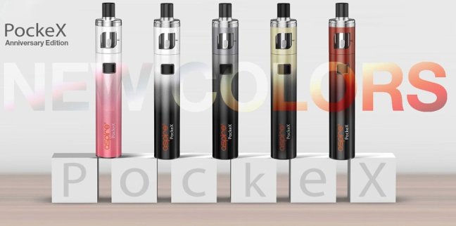 Aspire PockeX AIO (Anniversary Edition) - 1500mAh (Pink Gradient)