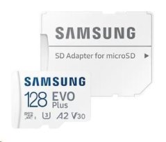 Samsung paměťová karta 128GB EVO Plus micro SDXC + SD adaptér