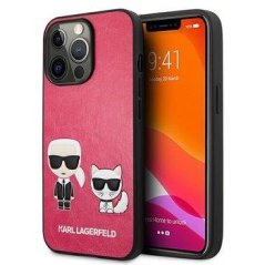 Original Karl Lagerfeld Ikonik Karl/Choupette Hard Case Iphone 13/13 Pro Pink