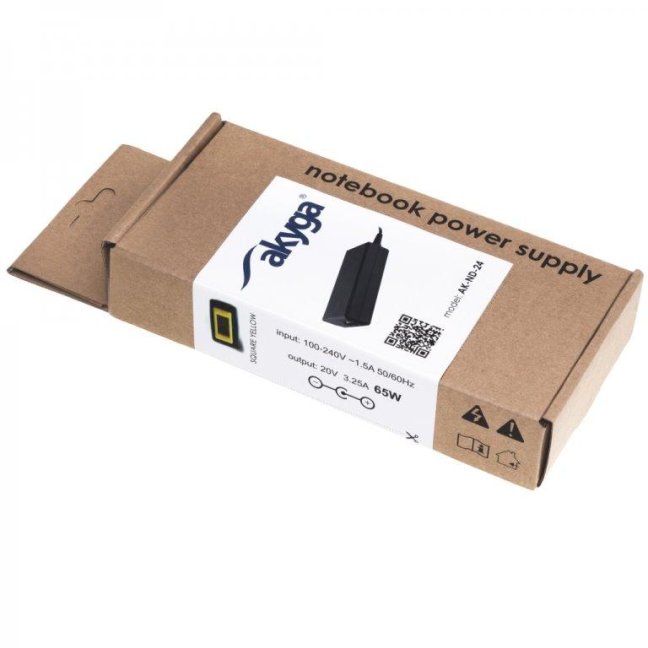 Akyga Nabíječka na notebook 20V/3.25A 65W Square yellow pro LEN