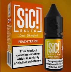 Sic!Salts - Salt e-liquid - Peach Tea Ice - 10ml - 20mg
