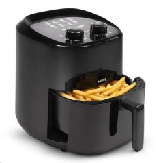 HORKOVZDUŠNÁ FRITÉZA HUSLOG 1400W, OBJEM 3,5L ČERNÁ
