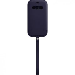MK0D3FE/A Apple Leather Sleeve Kryt vč. MagSafe pro iPhone 12 Pro Max Deep Violet