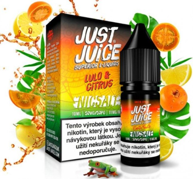 LIQUID JUST JUICE SALT LULO & CITRUS ON ICE 10ML - 11MG
