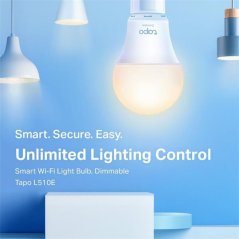 TP-LINK Dimmable Smart Light Bulb, 2-PackSPEC: E27, 200–240 V, Brightness 806 lm, Max Operation Power 8.7 W, Color Tem