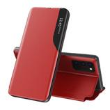 Smart View Case pro Samsung Galaxy A72 4G/5G Red