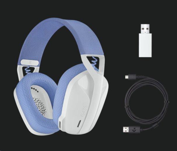 Logitech G435 LIGHTSPEED Wireless Gaming Headset - WHITE