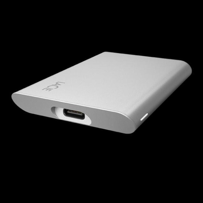LaCie SSD Externí Portable 2.5" 2TB - USB 3.1 Gen 2 Type C, Stříbrná