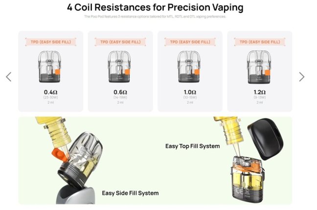 Aspire Pixo Pod Kit Gunmetal