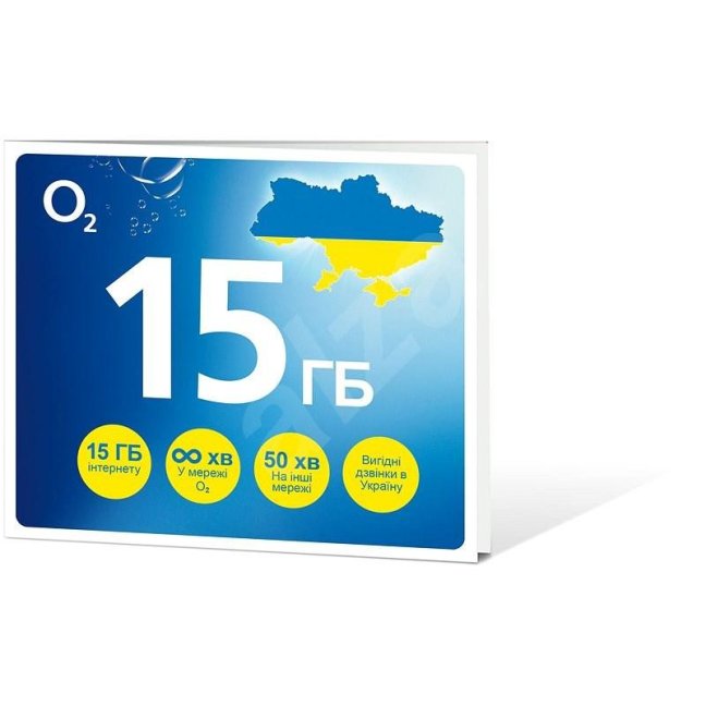 O2 GO Ukrajina SIM karta - 15GB
