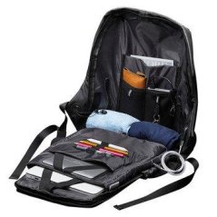 CANYON BP-9 batoh proti krádeži, pro 15.6" – 17" notebook, integrovaný USB konektor, černo-šedá