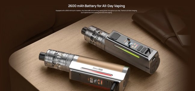 Aspire Zelos M80 Full Kit Black & Silver