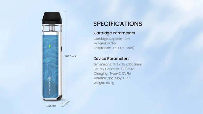 Dovpo Ayce Mini - Pod kit - 1000 mAh - Nacre Purple Red