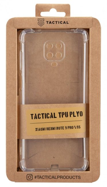 Tactical TPU Plyo Kryt pro Xiaomi Redmi Note 9 Pro/9S Transparent