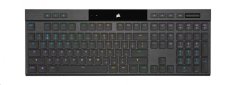 Corsair herní klávesnice K100 RGB AIR Wireless Ultra-Thin Backlit RGB LED, CHERRY ULP Tactile, Black