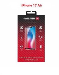 SKLO SWISSTEN FULL GLUE, COLOR FRAME, CASE FRIENDLY PRO APPLE IPHONE AIR ČERNÉ