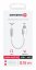 AUDIO ADAPTÉR SWISSTEN TEXTILE USB-C (samec) / 3,5mm AUX 0,15 M BÍLÝ (nahrazuje 73501302)