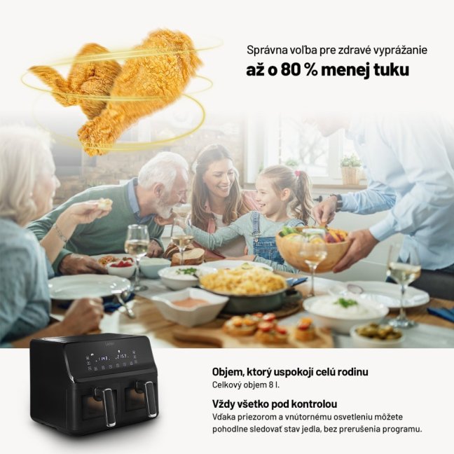 Lauben DualZone® Air Fryer 8000BC