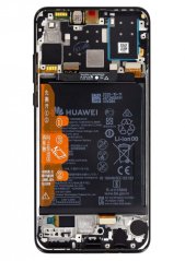LCD Display + Dotyková Deska + Přední Kryt Huawei P30 Lite 2020 New Edition Black (pro 48MP foto) (Service Pack)