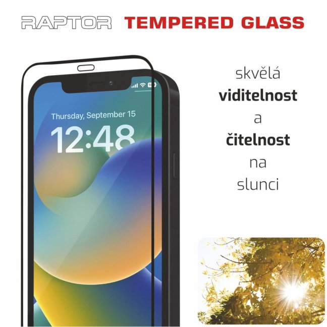 SWISSTEN RAPTOR DIAMOND ULTRA CLEAR 3D TEMPEROVANÉ SKLO PRO APPLE IPHONE 16 PRO MAX ČERNÉ