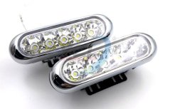 YCL-695A denní svícení mikročip LED - bílé - 10LED x 0,5W - 12V