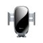Baseus Car Mount Smart Gravity Držák telefonu Air Vent Bracket Electric Auto Lock Silver (SUGENT-ZN0S