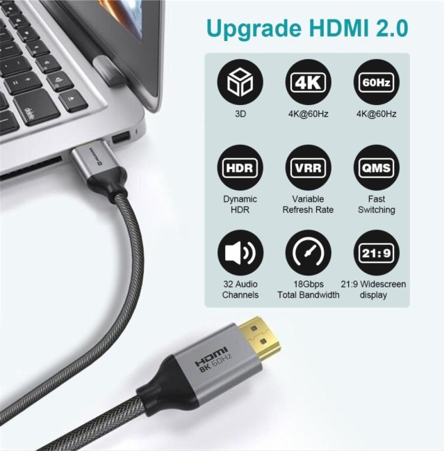 SWISSTEN KABEL HDMI NA HDMI 4K 60Hz 3,0 M