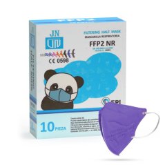 Dětský respirátor FFP2 NR fialový 1ks/bal po expiraci