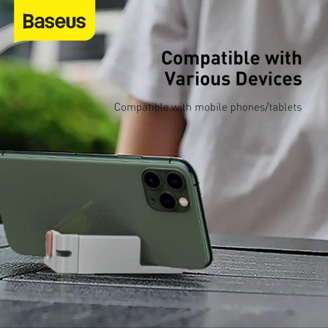 Baseus Tool Universal phone holder Lets go Portable and adjustable Mini White/Pink