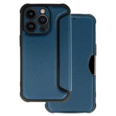 Pouzdro Razor Carbon Book pro Iphone 14 Pro Max tmavě modré