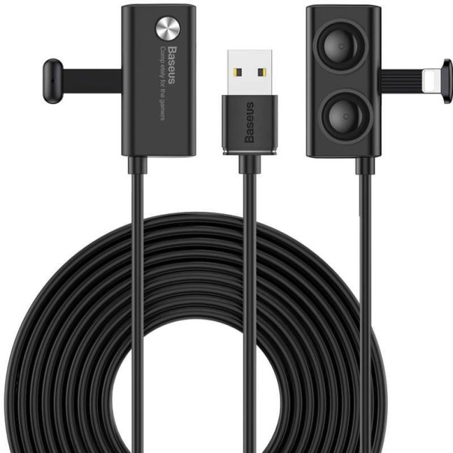 Baseus Lightning Suction Cup Mobile Games Cable 1.5A 3m Black