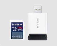 Samsung paměťová karta 128GB PRO ULTIMATE SDXC CL10 U3 V30 (č/z: až 200/130MB/s) + USB adaptér