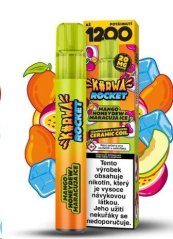 Kurwa Rocket - Jednorázová e-cigareta- 20mg - Mango Honeydew Maracuja Ice