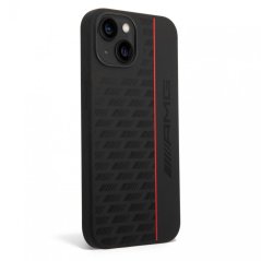 AMG Liquid Silicone Carbon Pattern Zadní Kryt pro iPhone 14 Plus Black