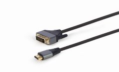 Gembird kábel HDMI (AM) na DVI (M), 4K, Premium Series, 1.8 m, čierny