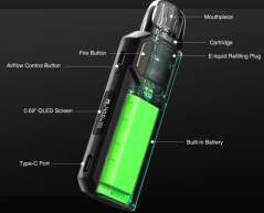 Lost Vape Thelema Elite 40 Pod elektronická cigareta 1400mAh Gunmetal Espresso 1ks